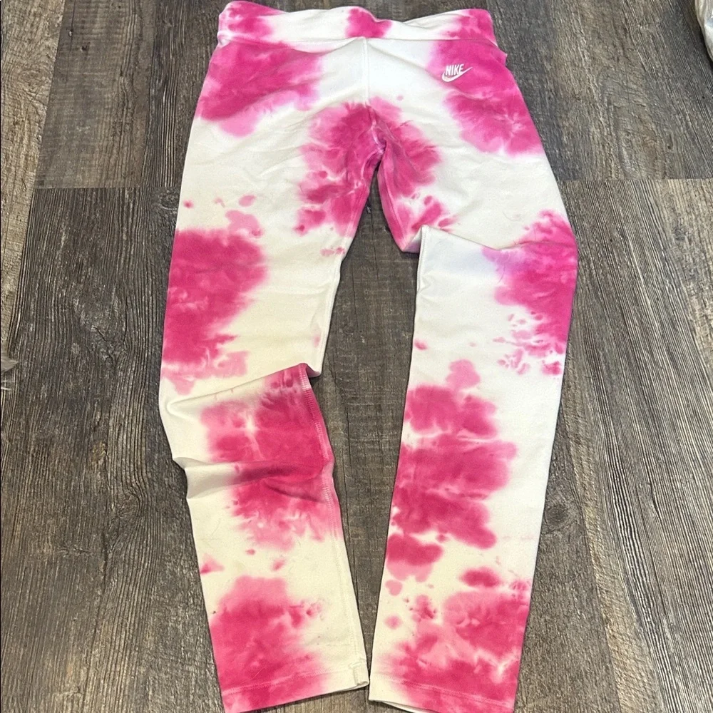 Nike Fuchsia Tie-Dye Leggings